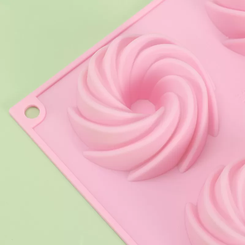 YH-084 Silicone 6-Hole Cake Mold