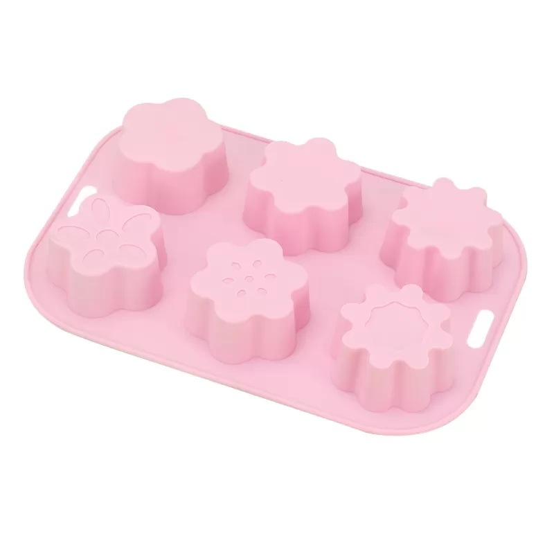 YH-088 Silicone 6-Hole Cake Mold