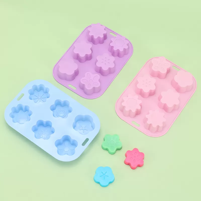 YH-088 Silicone 6-Hole Cake Mold