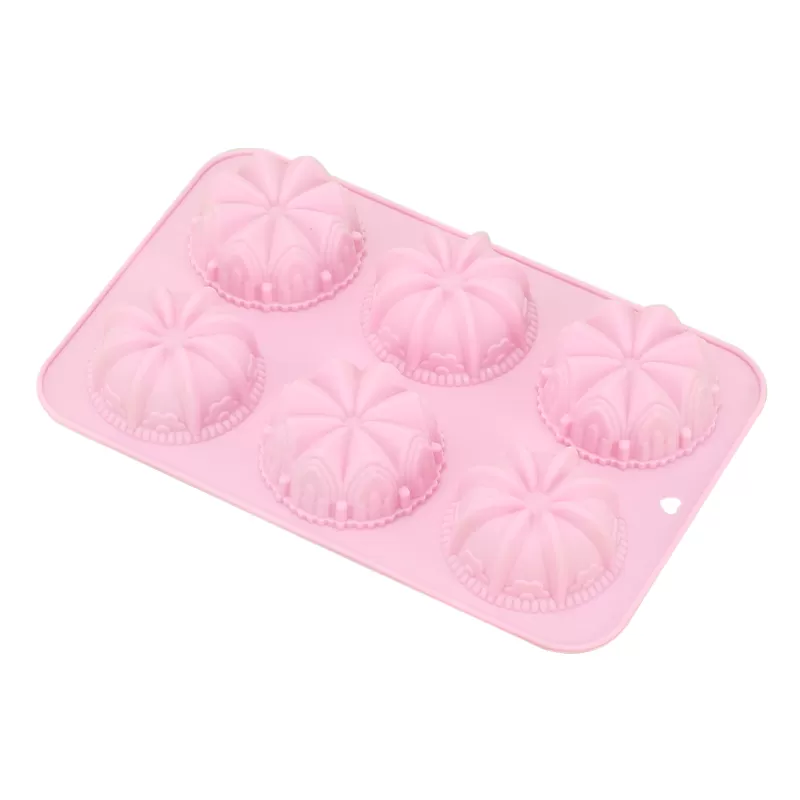 YH-115 Silicone 6-Hole Cake Mold