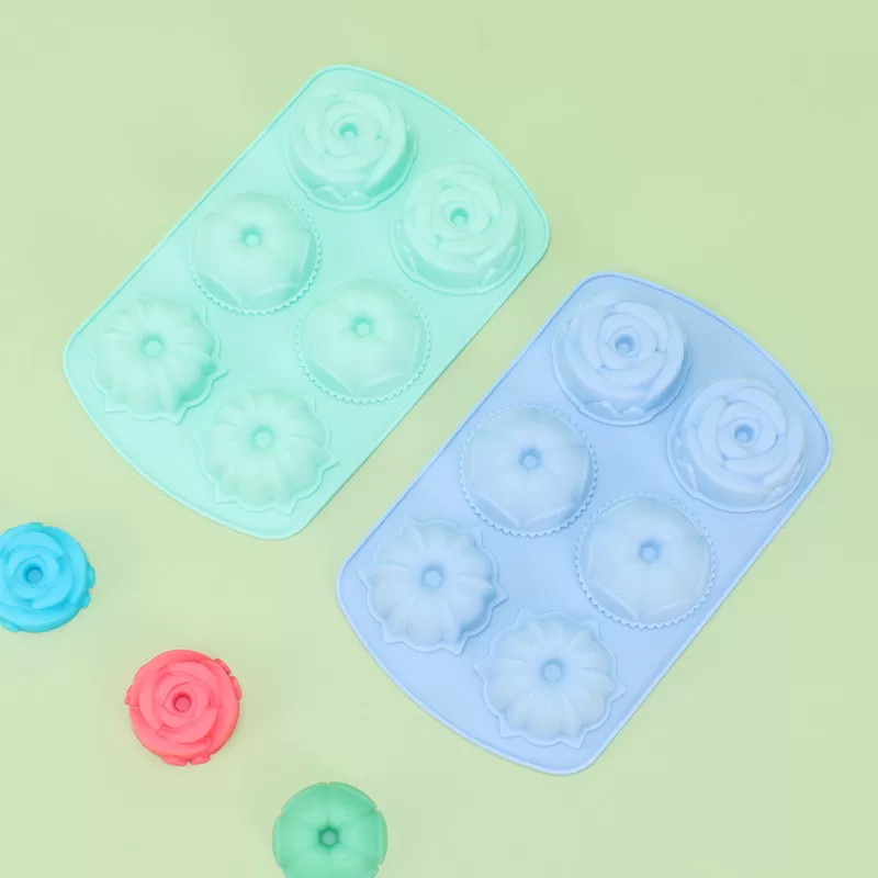 YH-127 Silicone 6-Hole Cake Mold