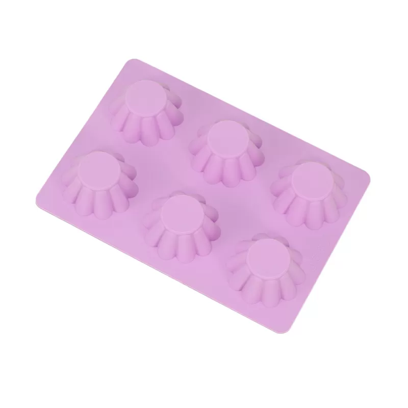 YH-128 Silicone 6-Hole Cake Mold