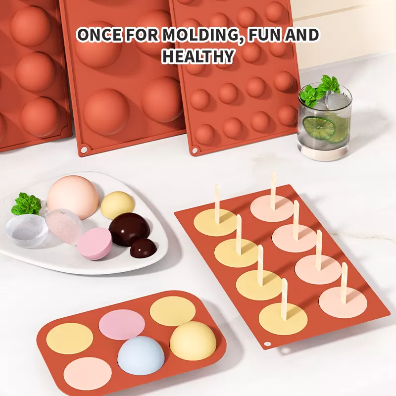 YH-188 Silicone 6-Hole Cake Mold