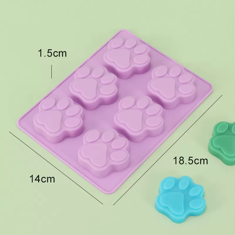 YH-242 Silicone 6-Hole Cake Mold