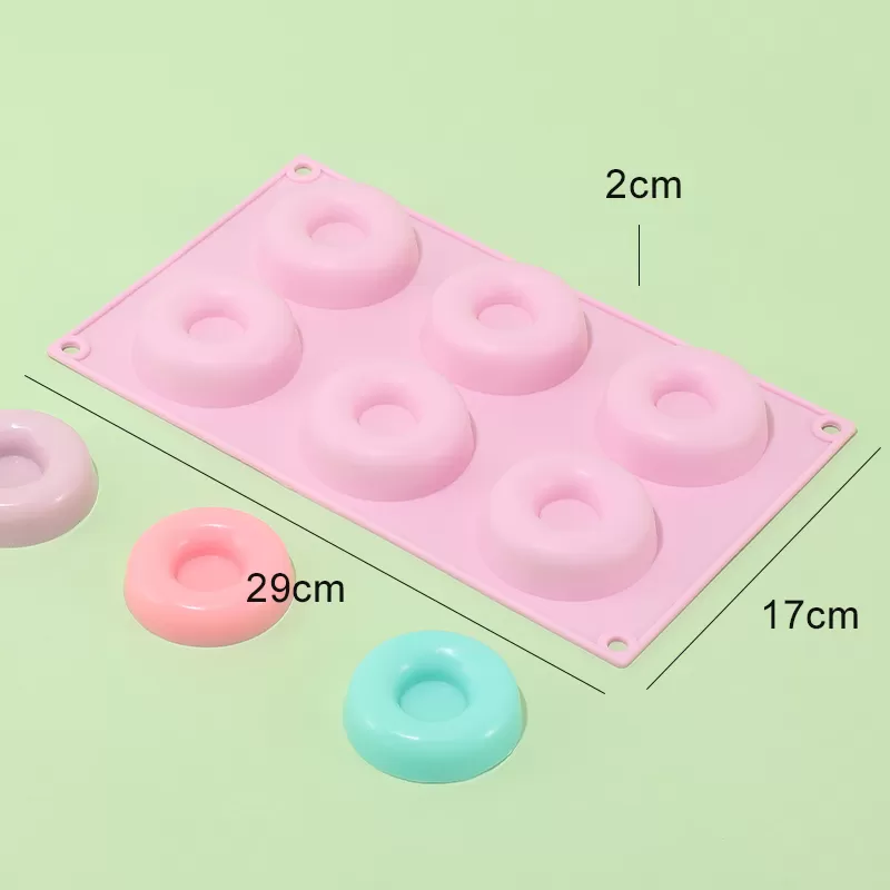 YH-269 Silicone 6-Hole Cake Mold