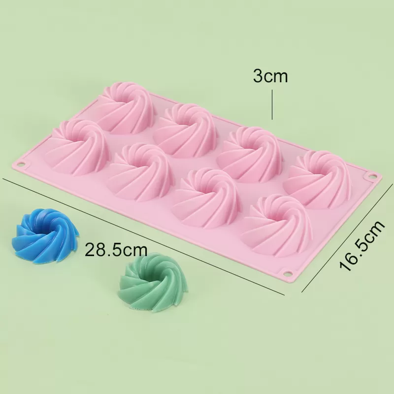 YH-330 Silicone 8-Hole Cake Mold