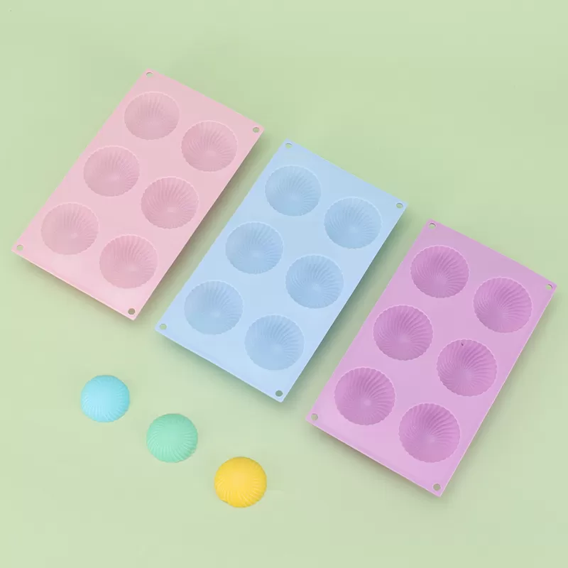 YH-294 Silicone 6-Hole Cake Mold