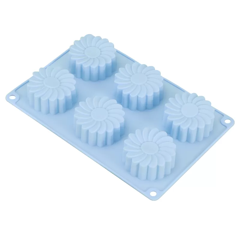 YH-306 Silicone 6-Hole Cake Mold