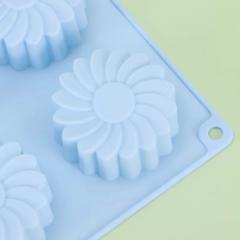 YH-306 Silicone 6-Hole Cake Mold