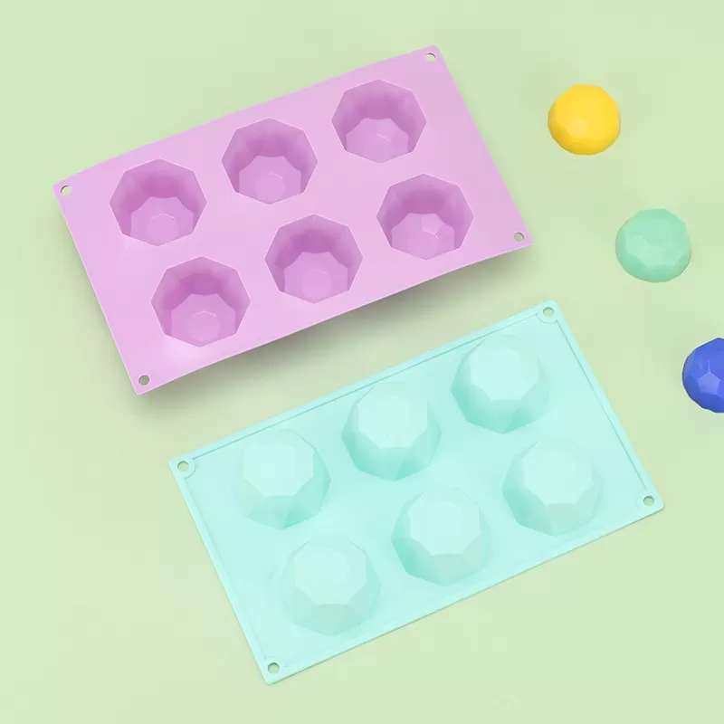 YH-372 Silicone 6-Hole Cake Mold