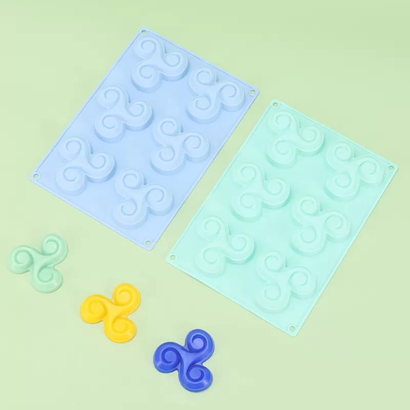 YH-381 Silicone 6-Hole Cake Mold