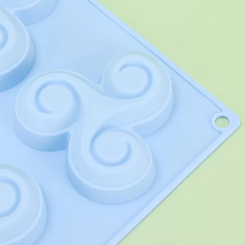 YH-381 Silicone 6-Hole Cake Mold