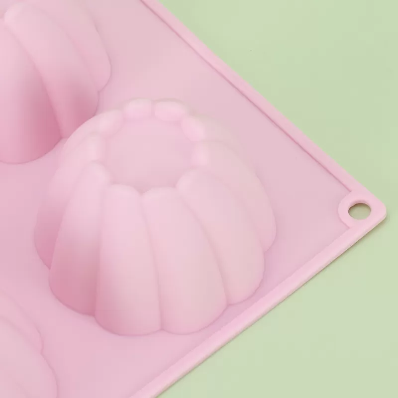 YH-387 Silicone 6-Hole Cake Mold