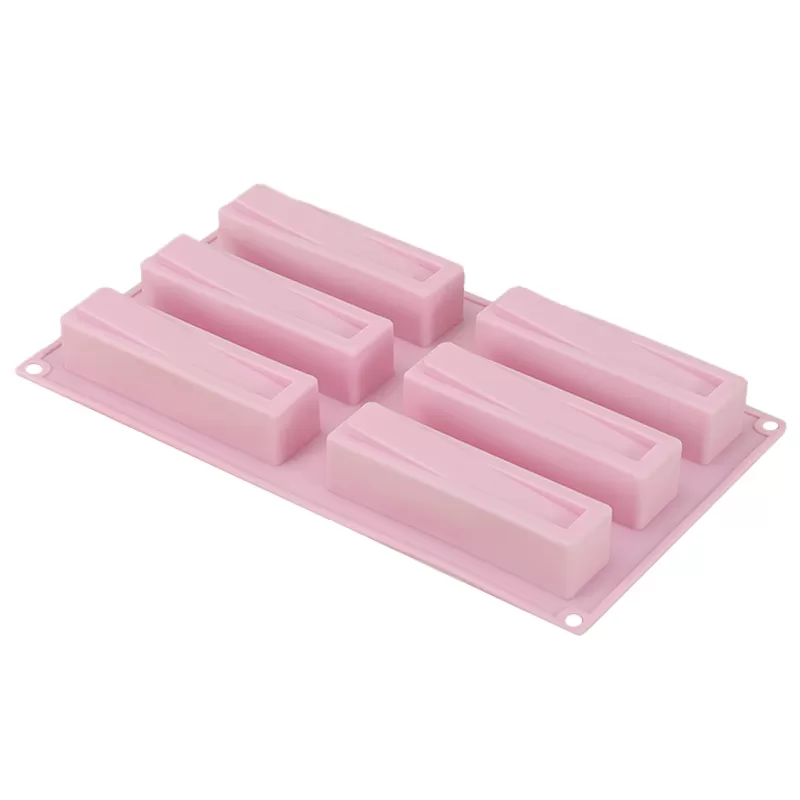 YH-396 Silicone 6-Hole Cake Mold