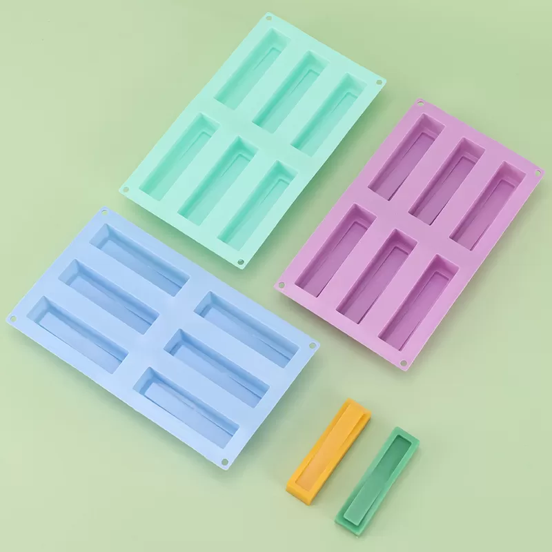 YH-396 Silicone 6-Hole Cake Mold