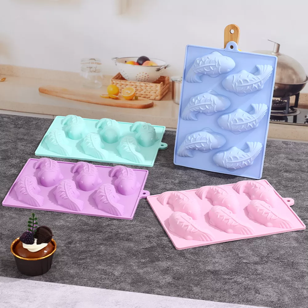 YH-433 Silicone 6-Hole Cake Mold