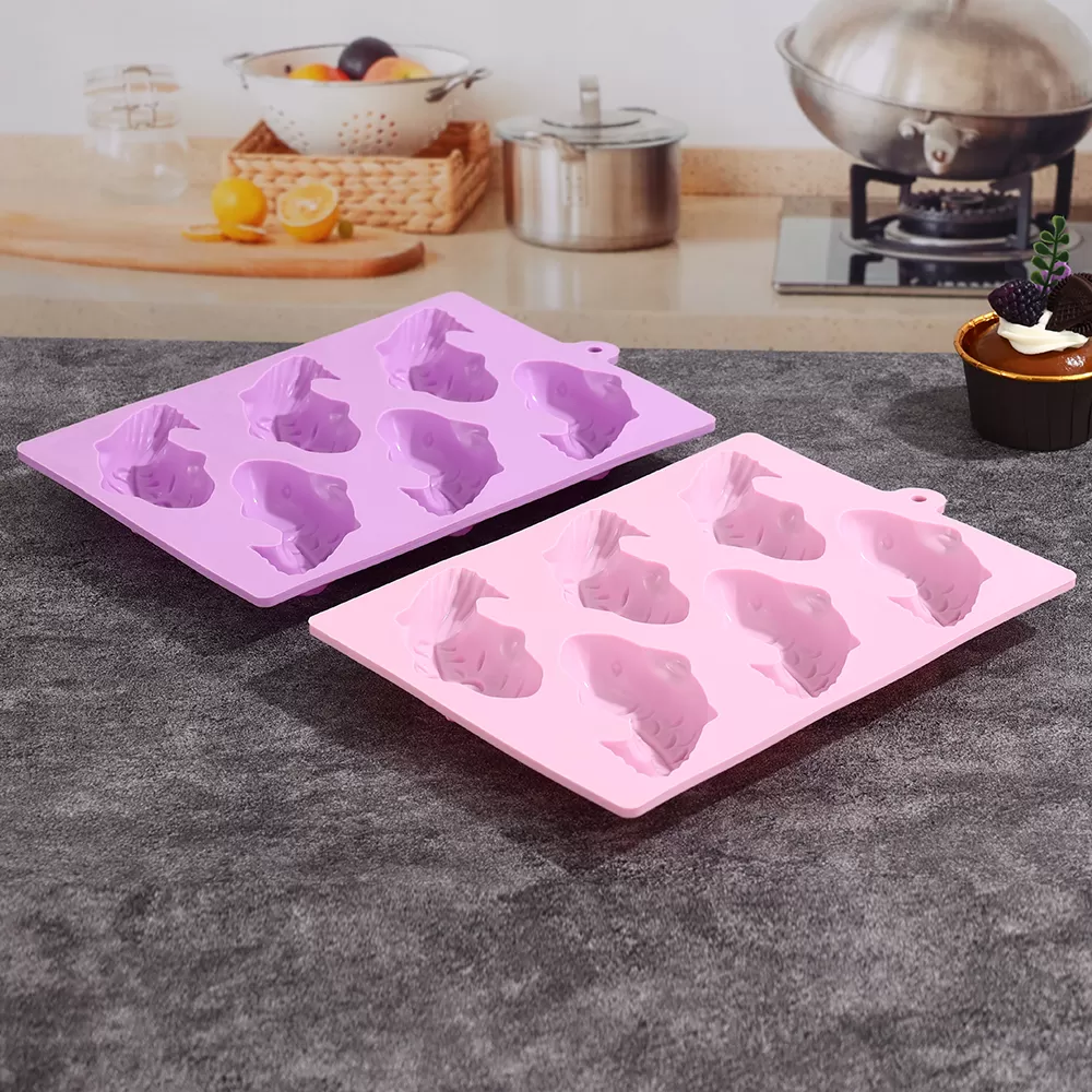 YH-433 Silicone 6-Hole Cake Mold