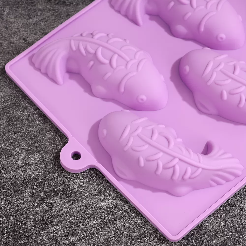 YH-433 Silicone 6-Hole Cake Mold