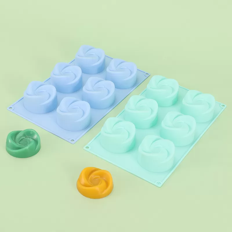 YH-463 Silicone 6-Hole Cake Mold