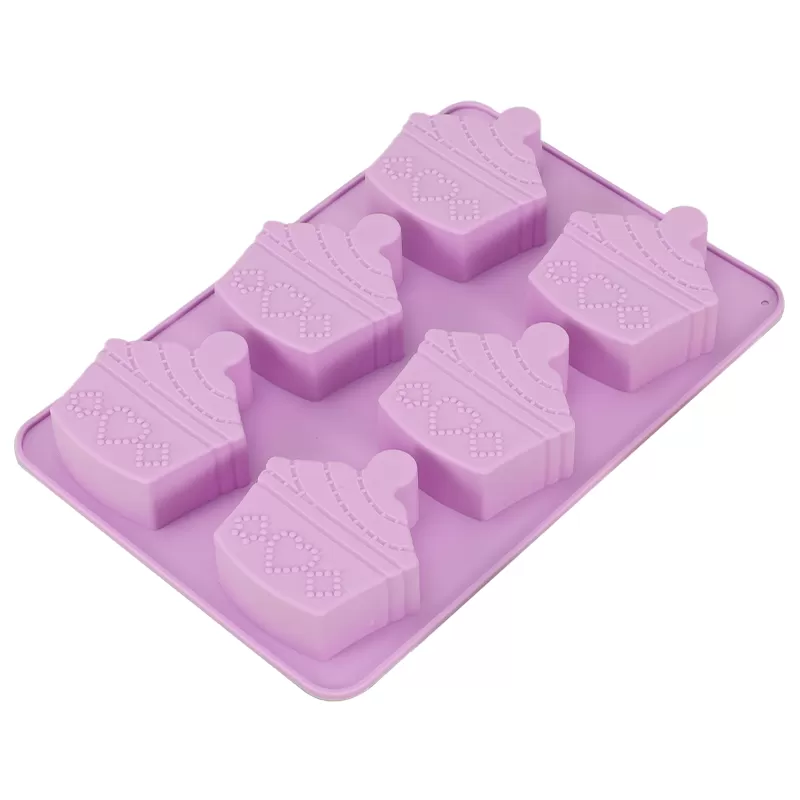 YH-480 Silicone 6-Hole Cake Mold