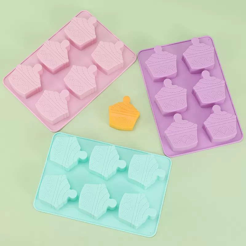 YH-480 Silicone 6-Hole Cake Mold