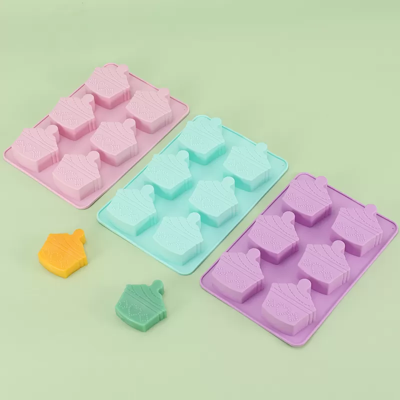 YH-480 Silicone 6-Hole Cake Mold