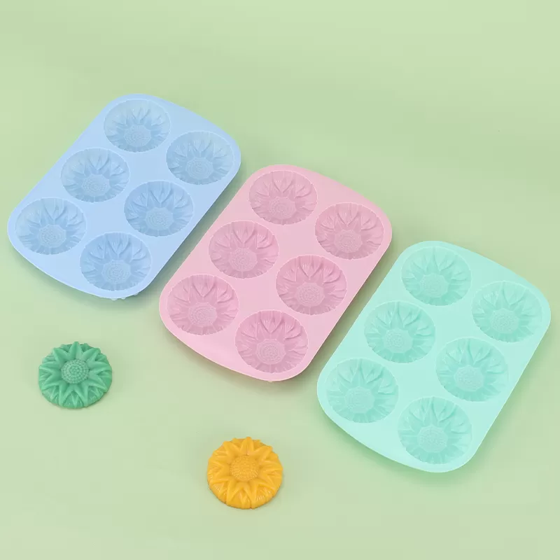 YH-507 Silicone 6-Hole Cake Mold