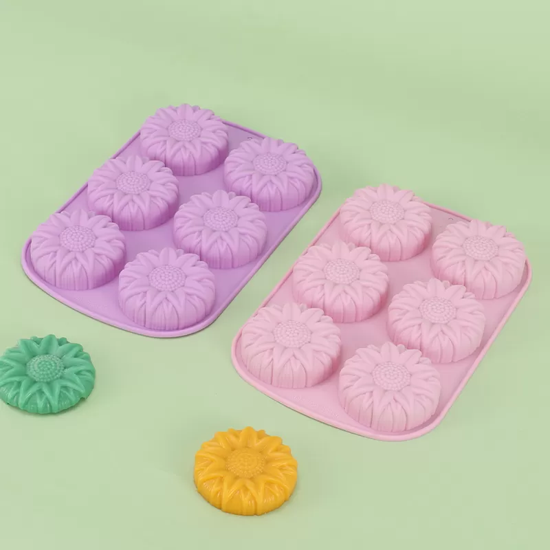 YH-507 Silicone 6-Hole Cake Mold