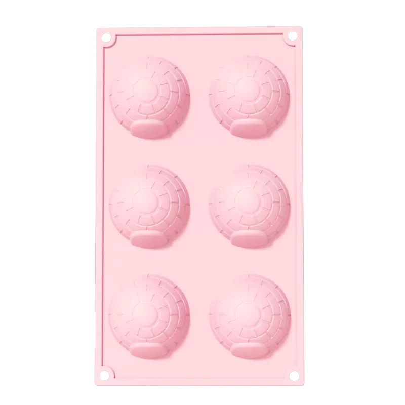 YH-295 Silicone 6-Hole Cake Mold