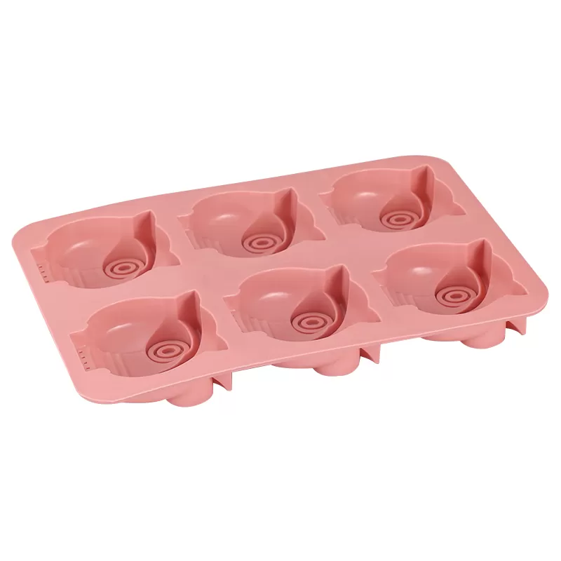 YH-446 Silicone 6-Hole Cake Mold