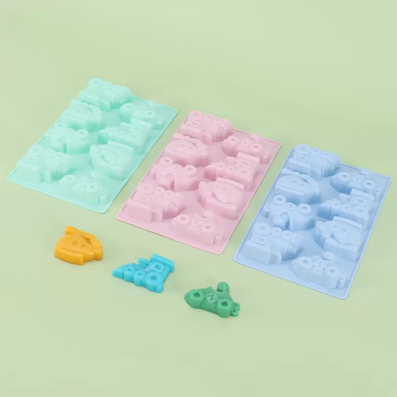 YH-476 Silicone 8-Hole Cake Mold