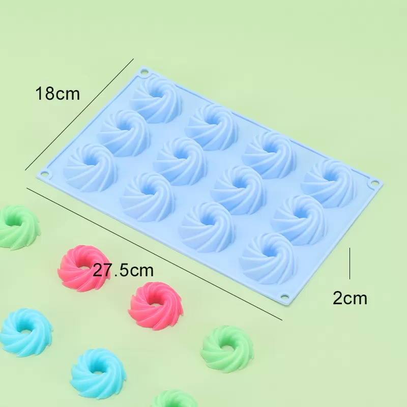 YH-224 Silicone 12-Hole Cake Mold