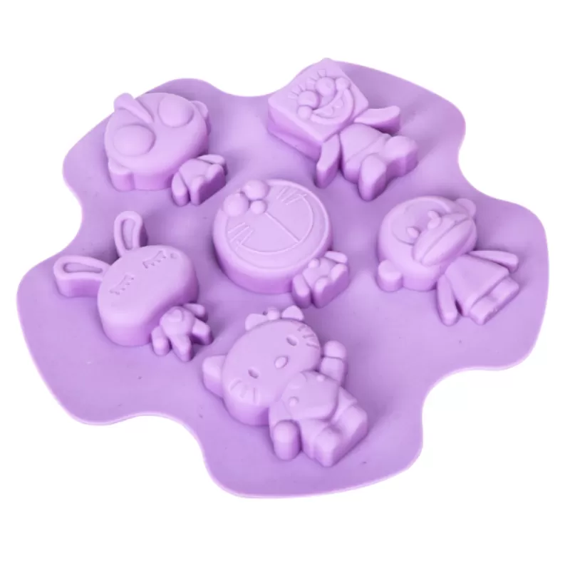 YH-187 Silicone 6-Hole Cake Mold