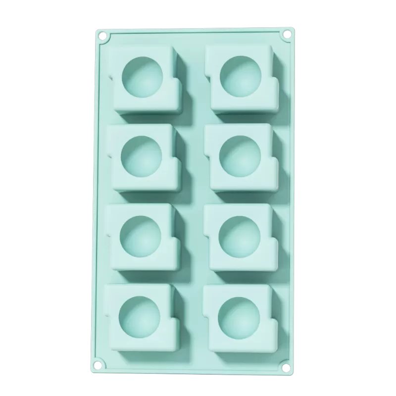 YH-388 Silicone 8-Hole Cake Mold