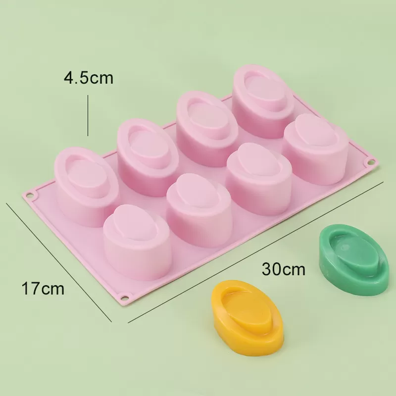 YH-456 Silicone 8-Hole Cake Mold