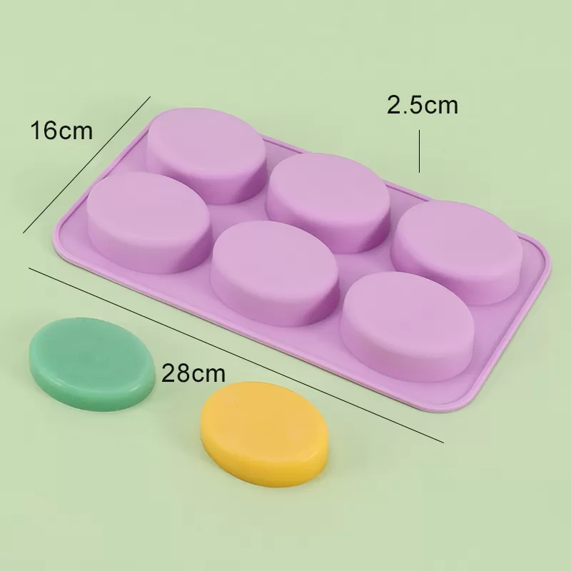 YH-541 Silicone 6-Hole Cake Mold