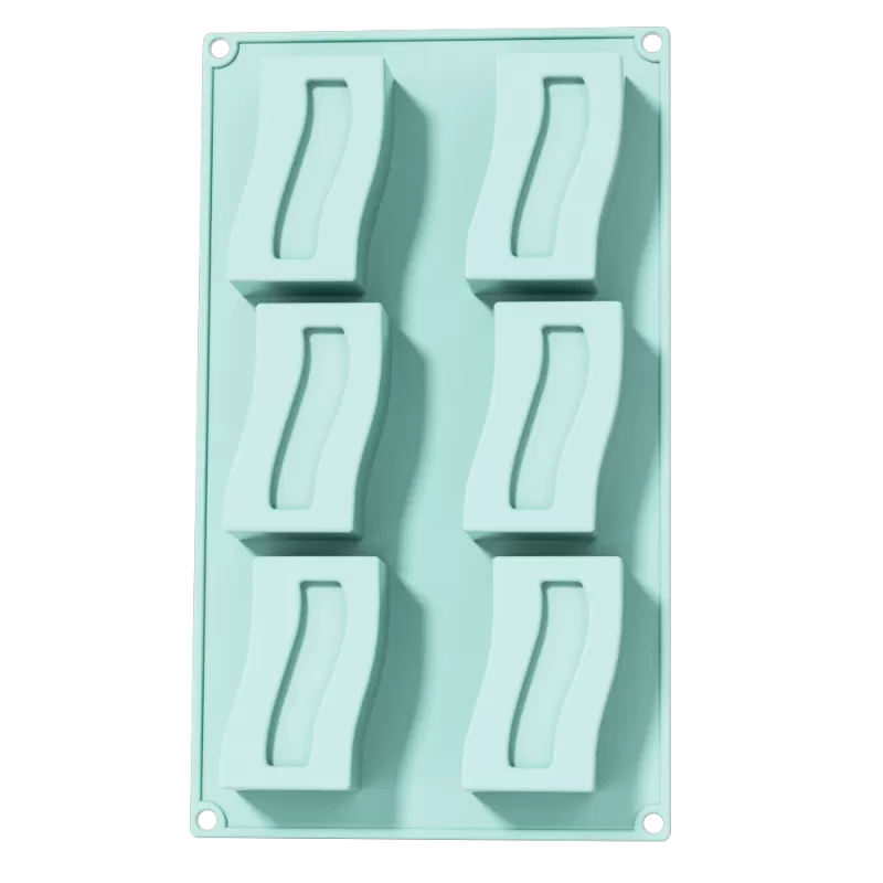 YH-366 Silicone 6-Hole Cake Mold