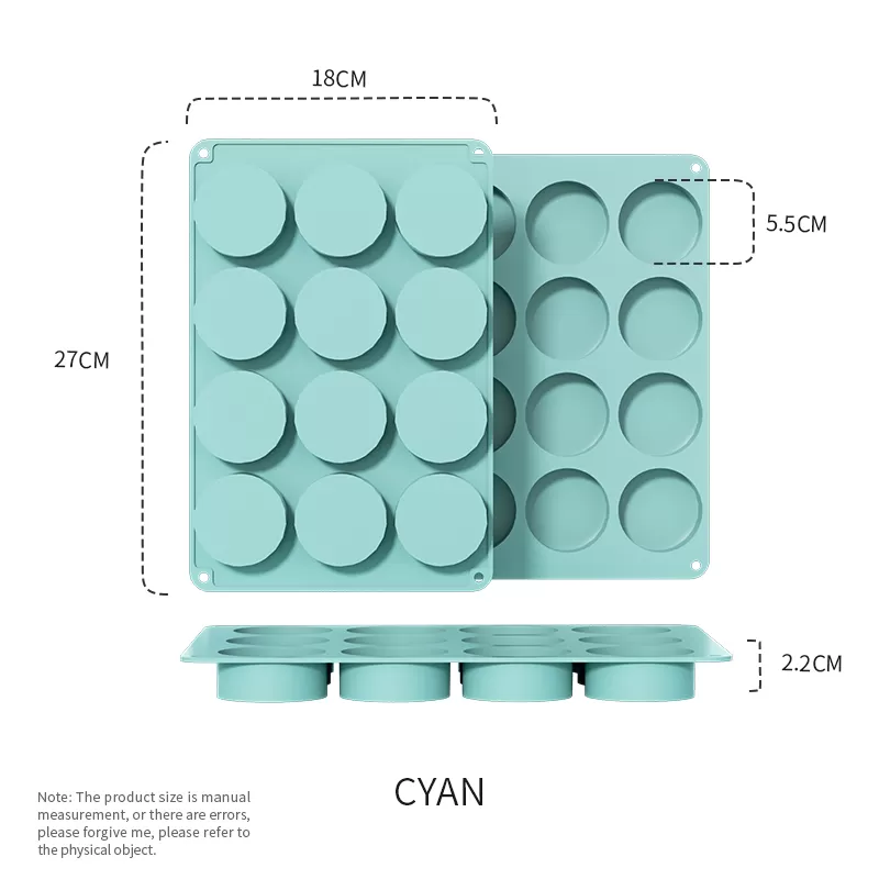 YH-1117 Silicone 12-Hole Cake Mold