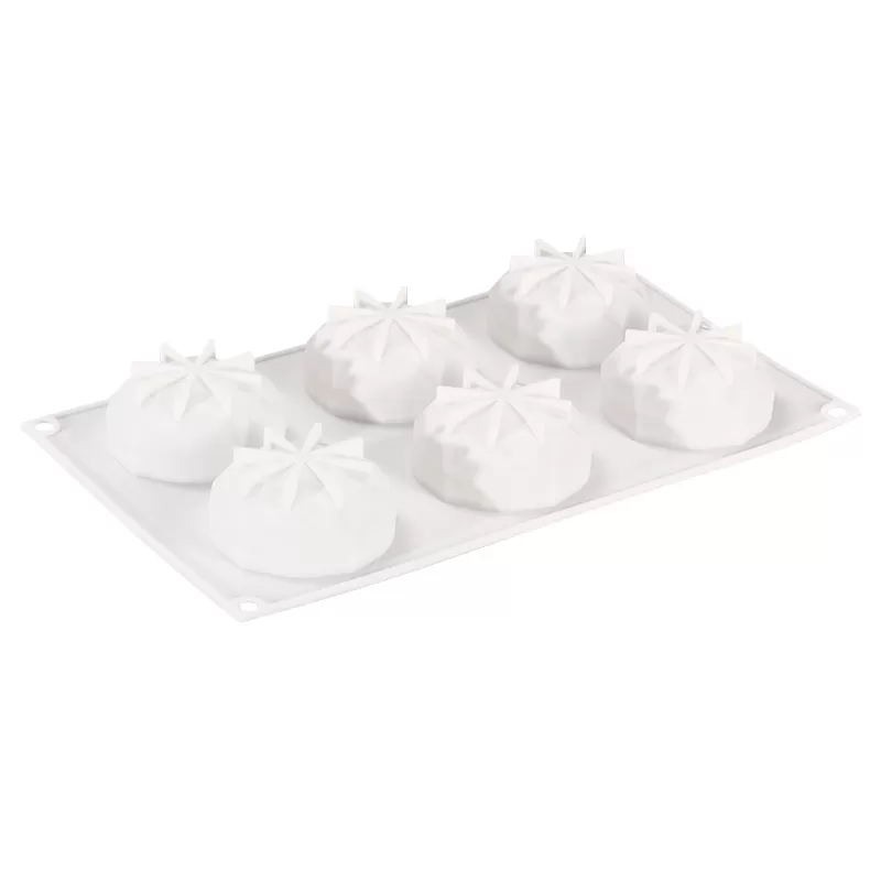 YH-923 Silicone 6-Hole Cake Mold