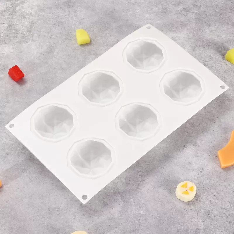 YH-923 Silicone 6-Hole Cake Mold