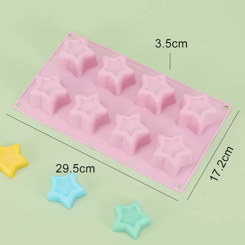 YH-368 Silicone 8-Hole Cake Mold