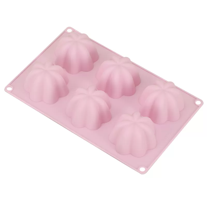 YH-369 Silicone 6-Hole Cake Mold