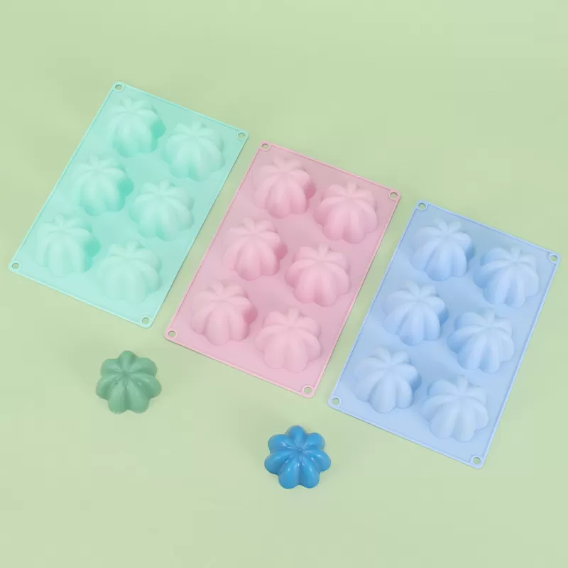 YH-369 Silicone 6-Hole Cake Mold