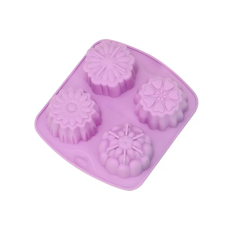 YH-068 Silicone 4-Hole Cake Mold