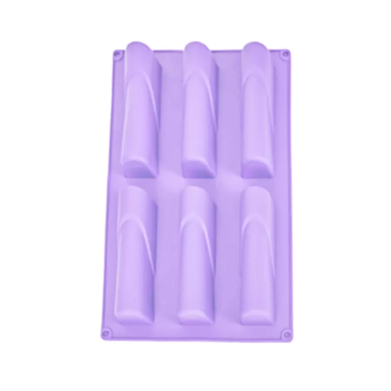 YH-373 Silicone 6-Hole Cake Mold