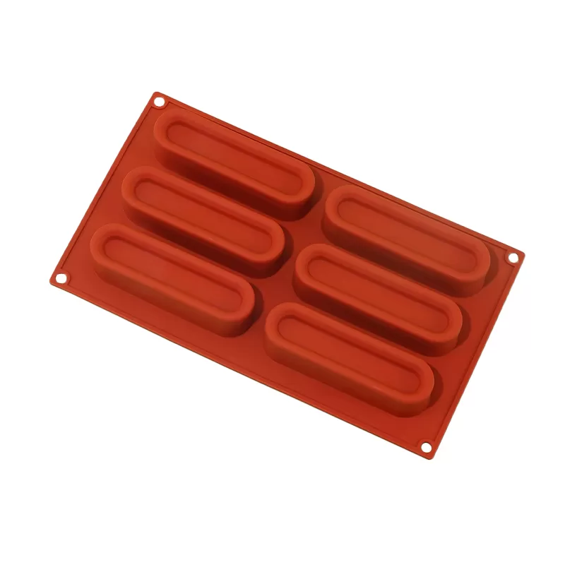 YH-383 Silicone 6-Hole Cake Mold