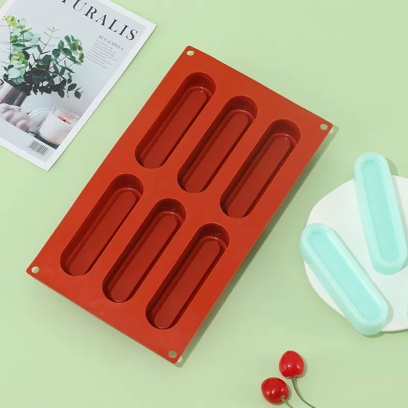 YH-383 Silicone 6-Hole Cake Mold