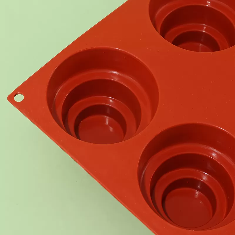 YH-384 Silicone 6-Hole Cake Mold