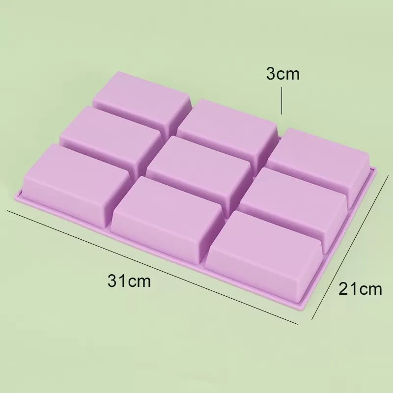 YH-361 Silicone 9-Hole Cake Mold