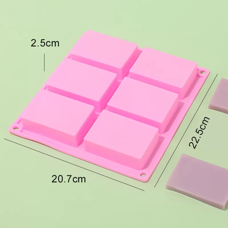 YH-189 Silicone 6-Hole Cake Mold